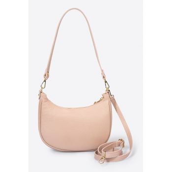 Geanta shopper de piele cu barete detasabile