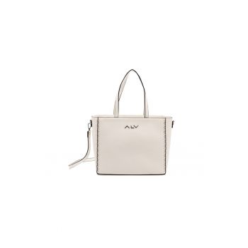 Geanta shopper de piele ecologica cu nituri