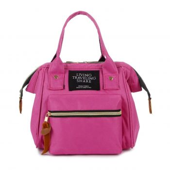 Geanta tip rucsac, Lunaria GT3579, Roz