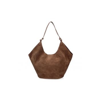 Geanta tote de piele intoarsa