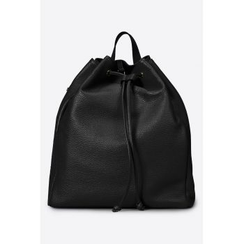 Rucsac de piele cu snur