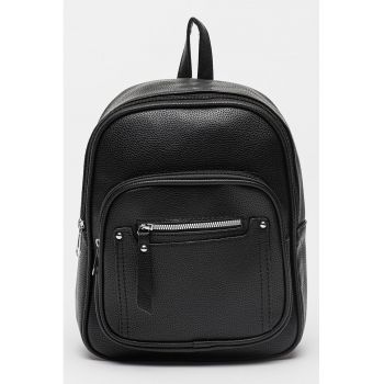 Rucsac din piele ecologica cu buzunare multiple