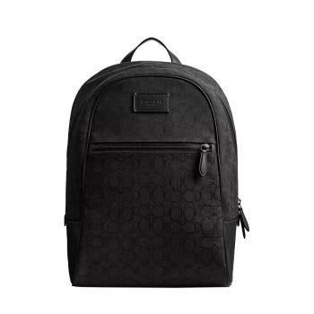 Theo backpack in signature jacquard black