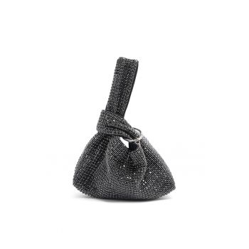 Geanta bucket mica cu strasuri