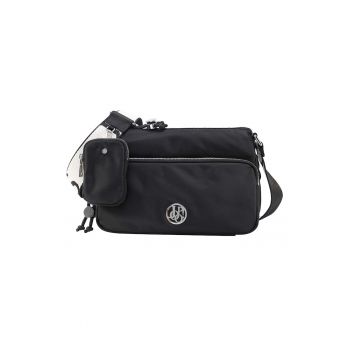 Geanta crossbody cu aplicatie logo metalica Jasmina