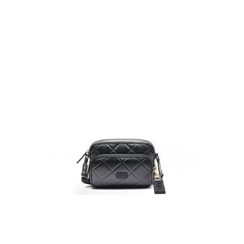 Geanta crossbody cu aspect matlasat