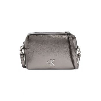 Geanta crossbody cu aspect metalizat