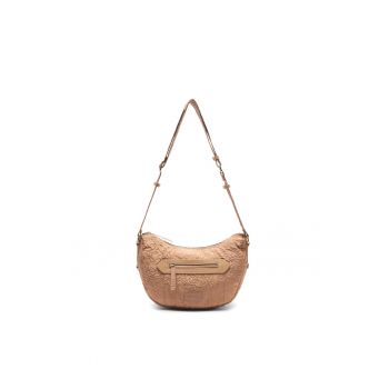 Geanta crossbody cu buzunar cu fermoar