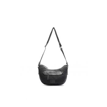 Geanta crossbody cu buzunar cu fermoar