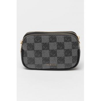 Geanta crossbody cu model in carouri