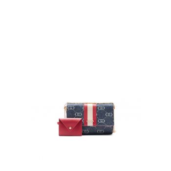 Geanta crossbody cu model logo