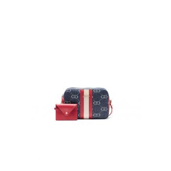 Geanta crossbody cu model si bareta ajustabila