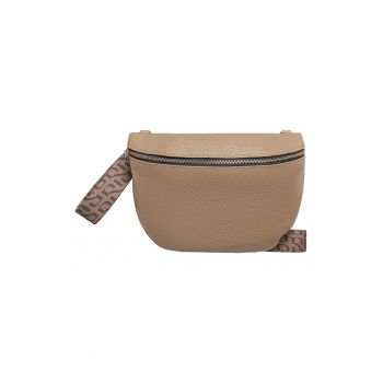 Geanta crossbody de piele cu aspect texturat