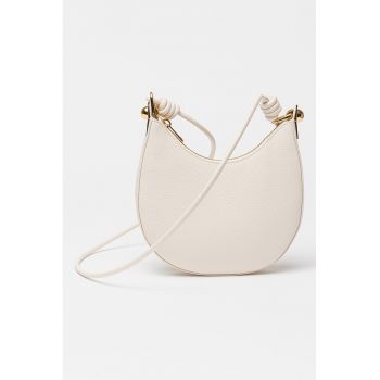 Geanta crossbody de piele cu aspect texturat Sfera