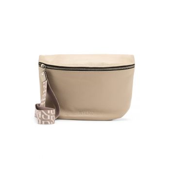 Geanta crossbody de piele cu aspect texturat