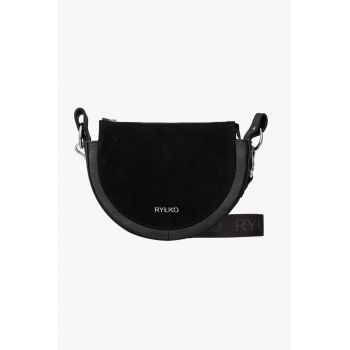 Geanta crossbody de piele cu bareta detasabila