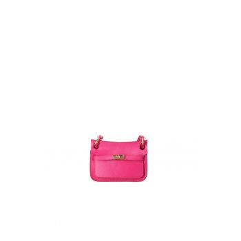 Geanta crossbody de piele cu bareta detasabila