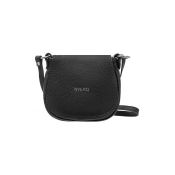 Geanta crossbody de piele cu logo