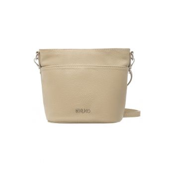 Geanta crossbody de piele cu logo