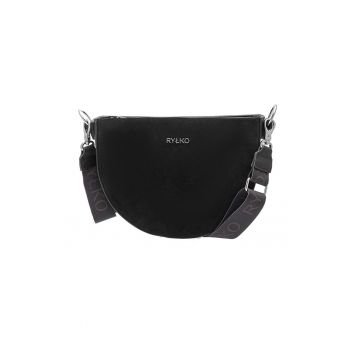 Geanta crossbody de piele cu logo