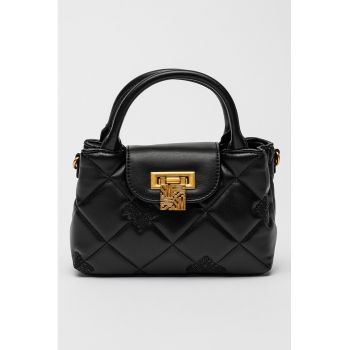 Geanta crossbody de piele ecologica cu logo Bosco