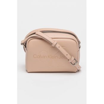 Geanta crossbody de piele ecologica cu logo