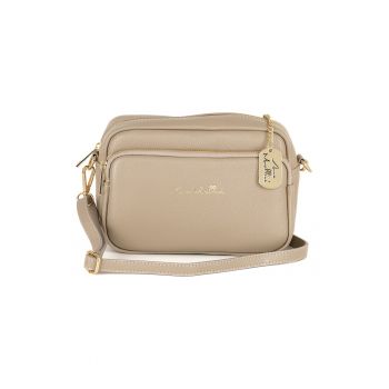 Geanta crossbody din piele cu bareta detasabila