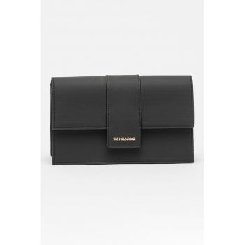 Geanta crossbody din piele ecologica cu clapa