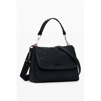 Geanta crossbody din piele ecologica cu model