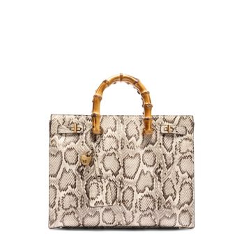Geanta cu animal print si maner