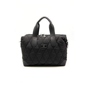 Geanta duffle cu logo - Negru