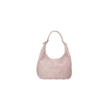Geanta hobo de piele intoarsa