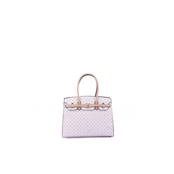Geanta shopper din piele ecologica cu model logo