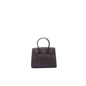 Geanta shopper din piele ecologica cu model logo
