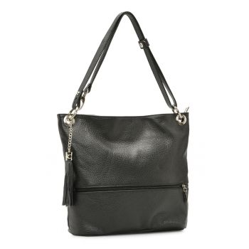 Geanta tote de piele cu canafi
