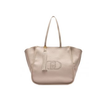 Geanta tote de piele ecologica cu logo