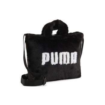 Geanta tote pufoasa cu logo Core