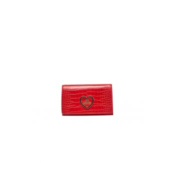 MOSCHINO - Geanta crossbody cu model piele de crocodil
