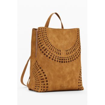 Rucsac din piele ecologica cu model perforat