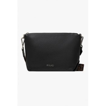 Rylko - Geanta crossbody de piele cu bareta logo