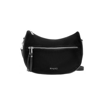 Rylko - Geanta crossbody de piele si piele intoarsa