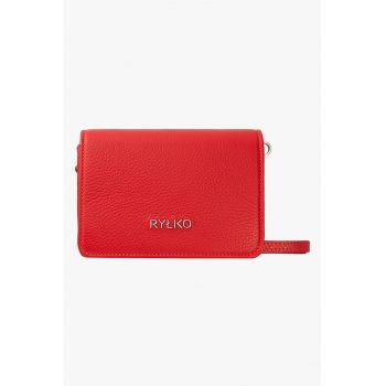 RYLKO - Geanta crossbody din piele cu bareta ajustabila si detasabila
