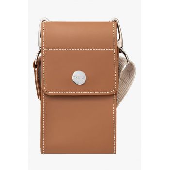 RYLKO - Geanta crossbody din piele cu bareta cu model si logo
