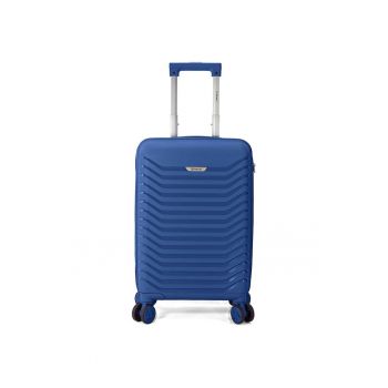 Troler mediu  BZ 5820 - 65x42x24 - bagaj de cala - polipropilena - cifru - 4 roti 360° - bleumarin
