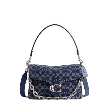 Chain tabby shoulder bag in signature denim
