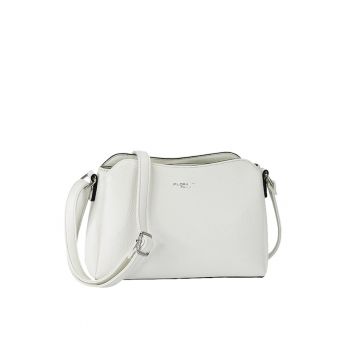 Geanta alba casual  F2516 M9 17686
