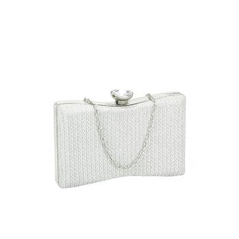 Geanta clutch argintie BJH-22718 05 13316