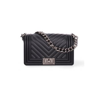 Geanta crossbody cu aspect matlasat