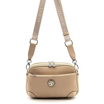 Geanta crossbody cu aspect texturat