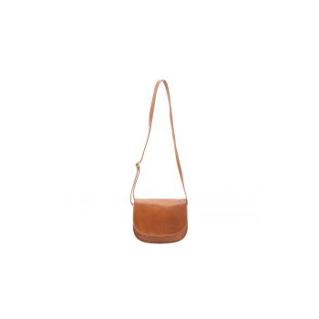 Geanta crossbody de piele cu bareta detasabila